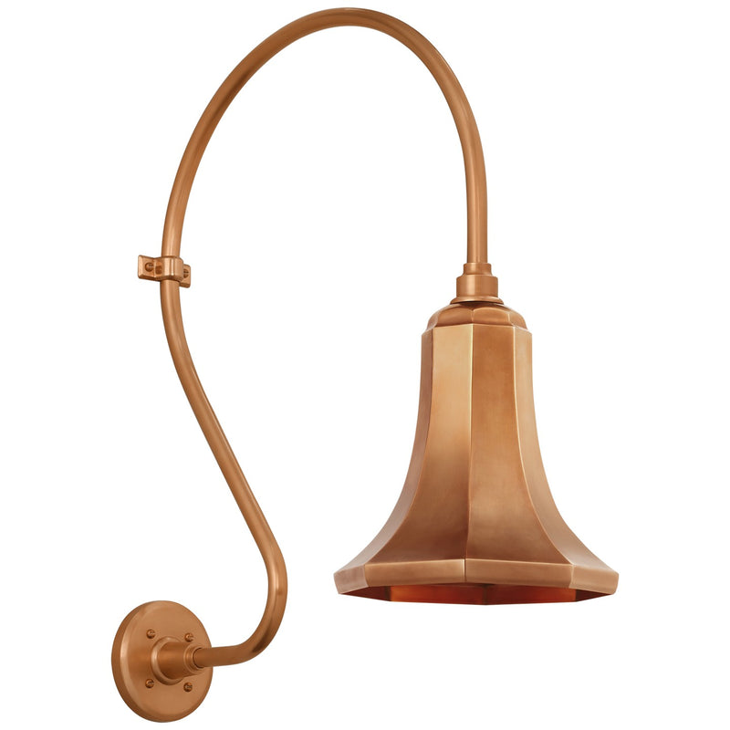 Visual Comfort Signature TOB 2805SC/S9-SC LED Barn Light, Soft Copper