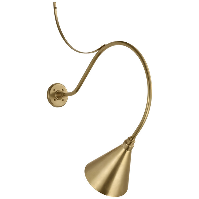 Visual Comfort Signature TOB 2806HAB/S10-HAB LED Barn Light, Hand-Rubbed Antique Brass