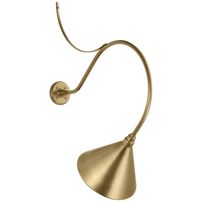 Visual Comfort Signature TOB 2806HAB/S11-HAB LED Barn Light, Hand-Rubbed Antique Brass