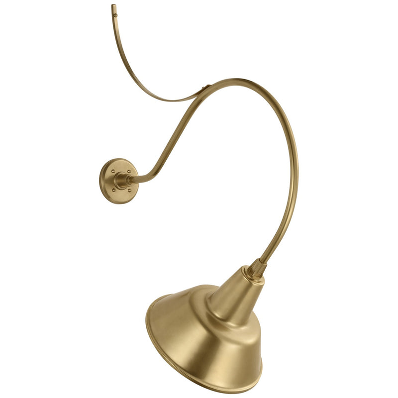 Visual Comfort Signature TOB 2806HAB/S1-HAB LED Barn Light, Hand-Rubbed Antique Brass