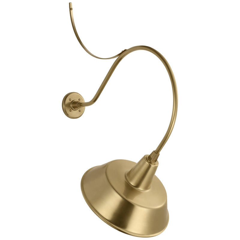 Visual Comfort Signature TOB 2806HAB/S2-HAB LED Barn Light, Hand-Rubbed Antique Brass