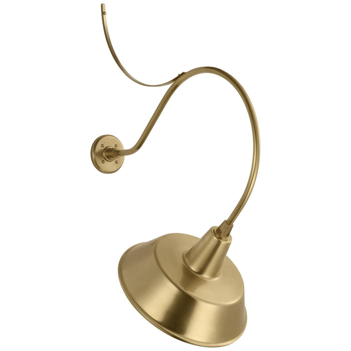 Visual Comfort Signature TOB 2806HAB/S2-HAB LED Barn Light, Hand-Rubbed Antique Brass