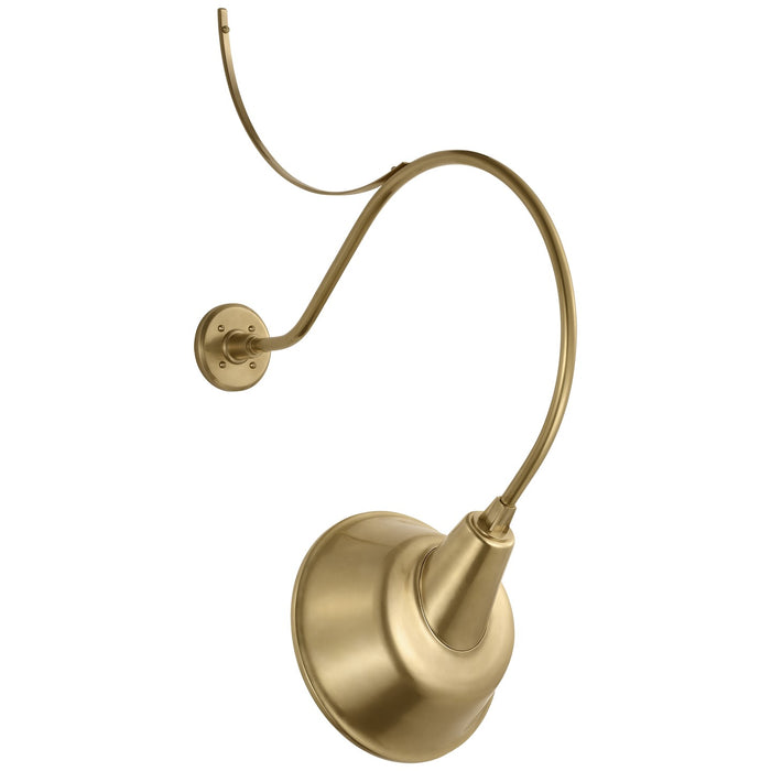 Visual Comfort Signature TOB 2806HAB/S3-HAB LED Barn Light, Hand-Rubbed Antique Brass