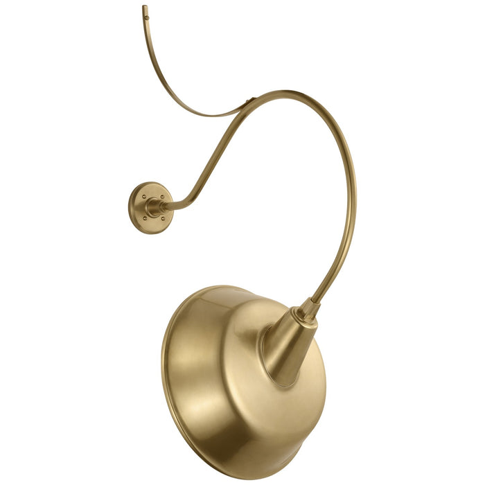 Visual Comfort Signature TOB 2806HAB/S4-HAB LED Barn Light, Hand-Rubbed Antique Brass