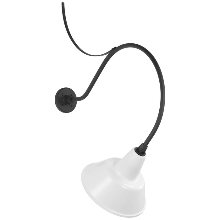 Visual Comfort Signature TOB 2806MBK/S1-WHT LED Barn Light, Matte Black