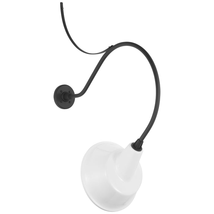 Visual Comfort Signature TOB 2806MBK/S3-WHT LED Barn Light, Matte Black