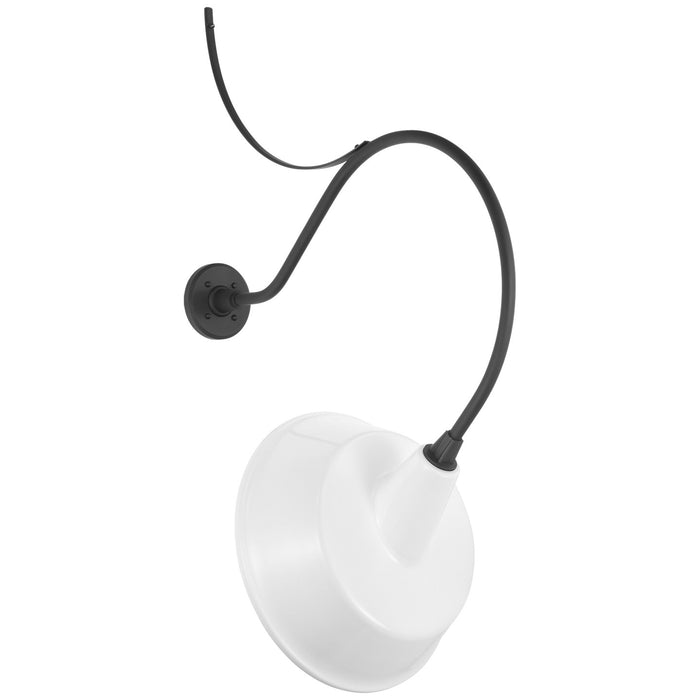 Visual Comfort Signature TOB 2806MBK/S4-WHT LED Barn Light, Matte Black