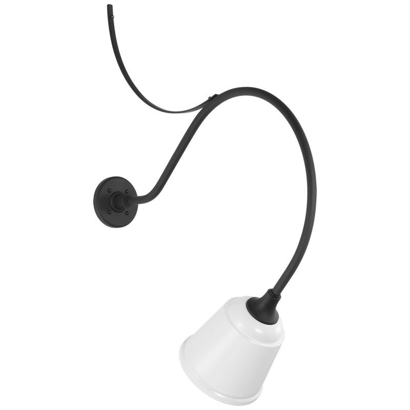 Visual Comfort Signature TOB 2806MBK/S5-WHT LED Barn Light, Matte Black