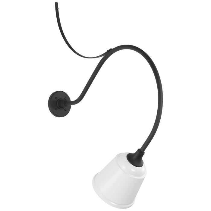 Visual Comfort Signature TOB 2806MBK/S5-WHT LED Barn Light, Matte Black