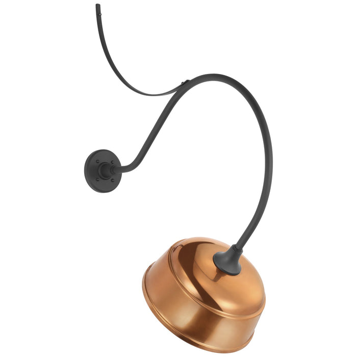 Visual Comfort Signature TOB 2806MBK/S6-SC LED Barn Light, Matte Black