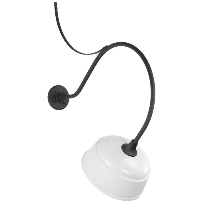 Visual Comfort Signature TOB 2806MBK/S6-WHT LED Barn Light, Matte Black