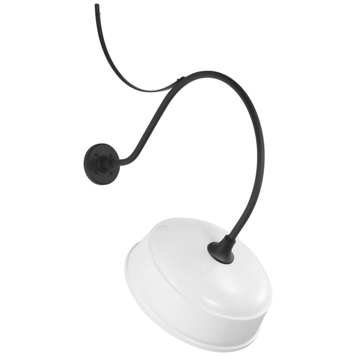 Visual Comfort Signature TOB 2806MBK/S7-WHT LED Barn Light, Matte Black