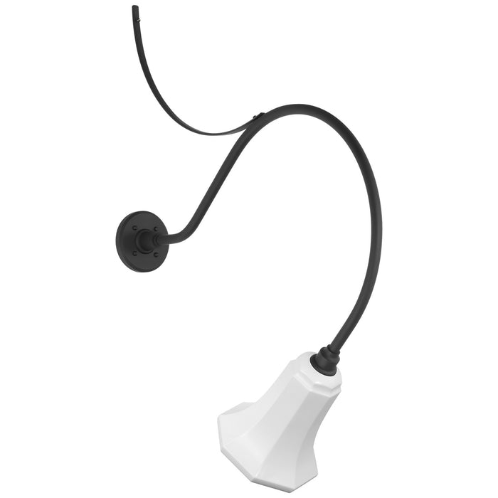 Visual Comfort Signature TOB 2806MBK/S8-WHT LED Barn Light, Matte Black