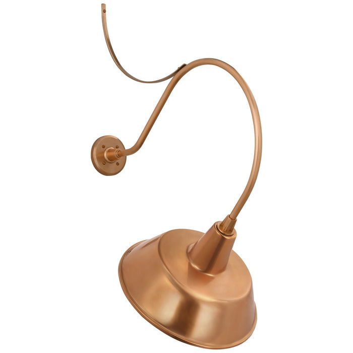 Visual Comfort Signature TOB 2806SC/S2-SC LED Barn Light, Soft Copper