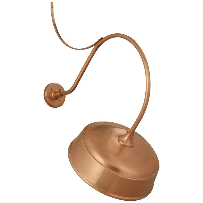 Visual Comfort Signature TOB 2806SC/S7-SC LED Barn Light, Soft Copper