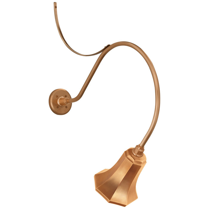 Visual Comfort Signature TOB 2806SC/S8-SC LED Barn Light, Soft Copper