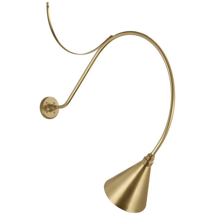 Visual Comfort Signature TOB 2807HAB/S10-HAB LED Barn Light, Hand-Rubbed Antique Brass