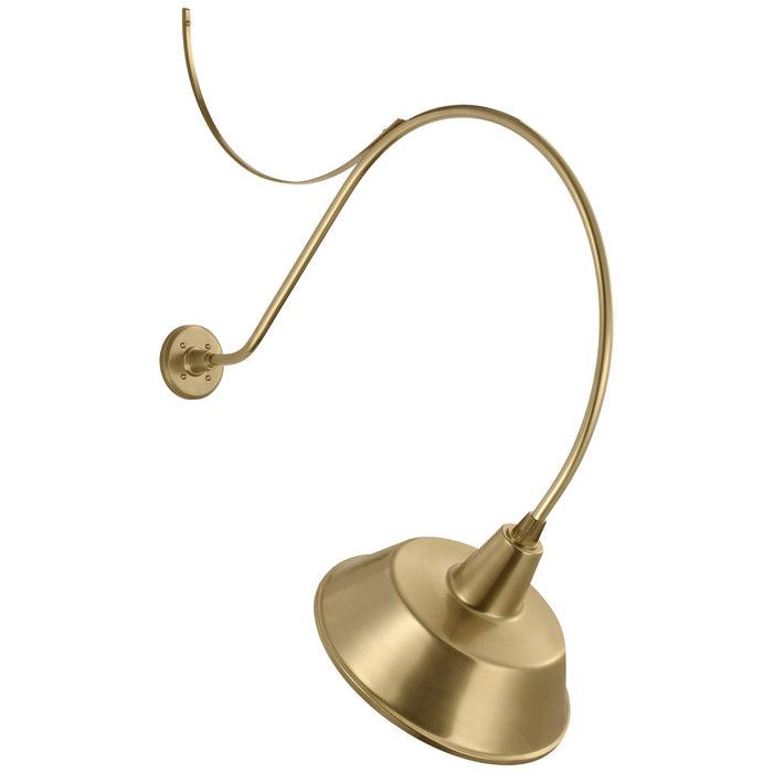 Visual Comfort Signature TOB 2807HAB/S2-HAB LED Barn Light, Hand-Rubbed Antique Brass