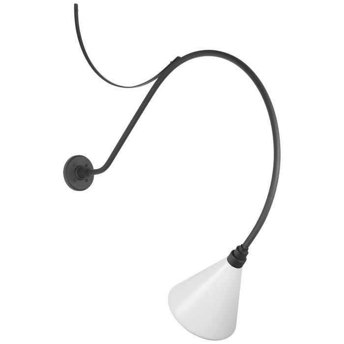 Visual Comfort Signature TOB 2807MBK/S10-WHT LED Barn Light, Matte Black