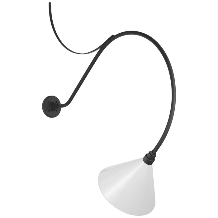 Visual Comfort Signature TOB 2807MBK/S11-WHT LED Barn Light, Matte Black