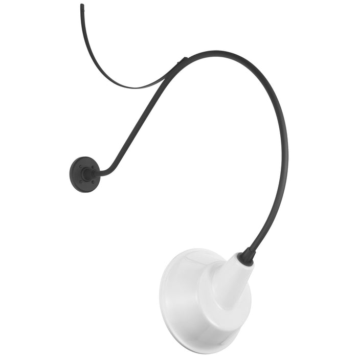 Visual Comfort Signature TOB 2807MBK/S3-WHT LED Barn Light, Matte Black