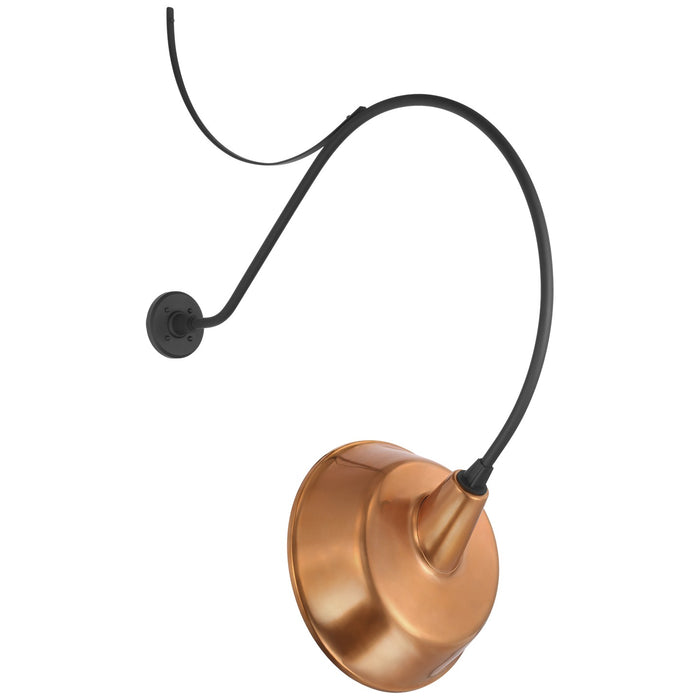 Visual Comfort Signature TOB 2807MBK/S4-SC LED Barn Light, Matte Black