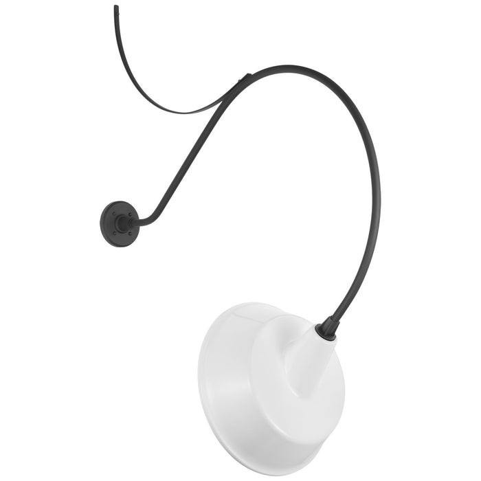 Visual Comfort Signature TOB 2807MBK/S4-WHT LED Barn Light, Matte Black