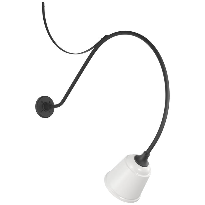 Visual Comfort Signature TOB 2807MBK/S5-WHT LED Barn Light, Matte Black