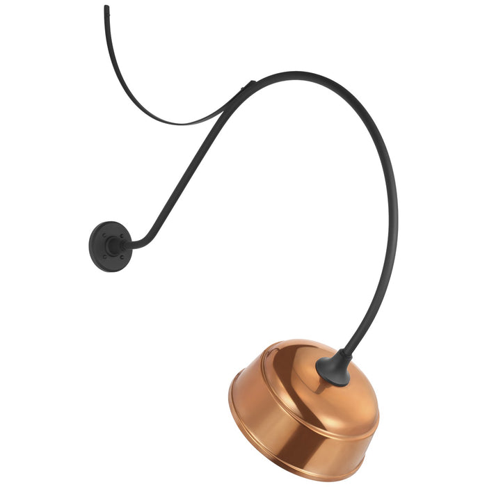 Visual Comfort Signature TOB 2807MBK/S6-SC LED Barn Light, Matte Black