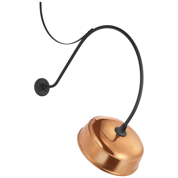 Visual Comfort Signature TOB 2807MBK/S7-SC LED Barn Light, Matte Black