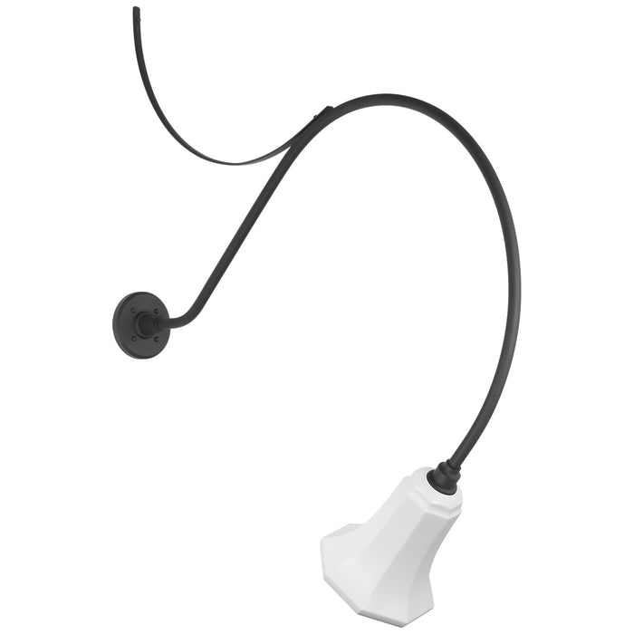 Visual Comfort Signature TOB 2807MBK/S8-WHT LED Barn Light, Matte Black