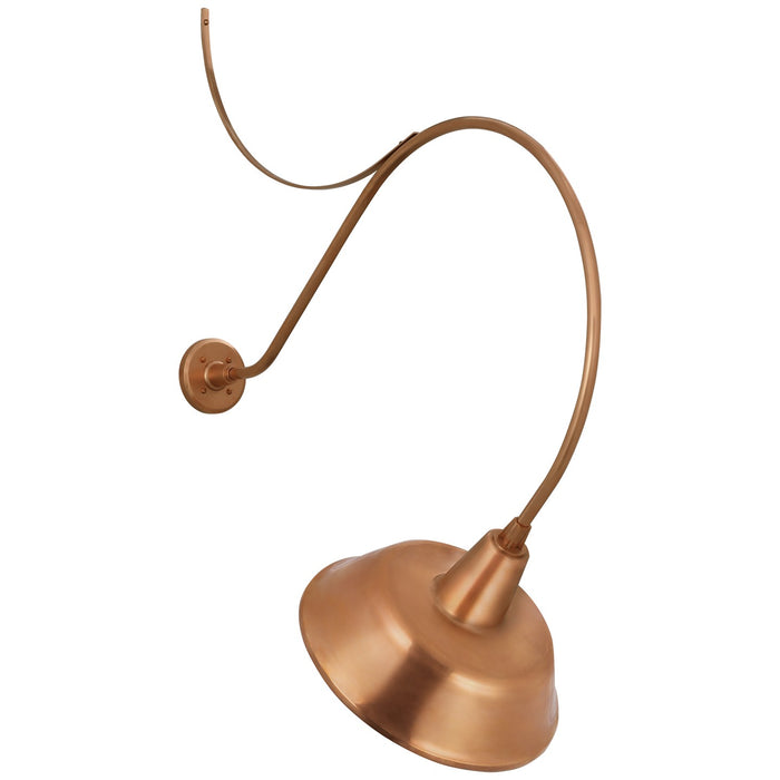 Visual Comfort Signature TOB 2807SC/S2-SC LED Barn Light, Soft Copper