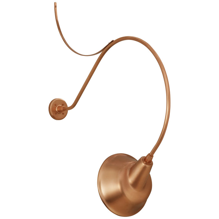 Visual Comfort Signature TOB 2807SC/S3-SC LED Barn Light, Soft Copper