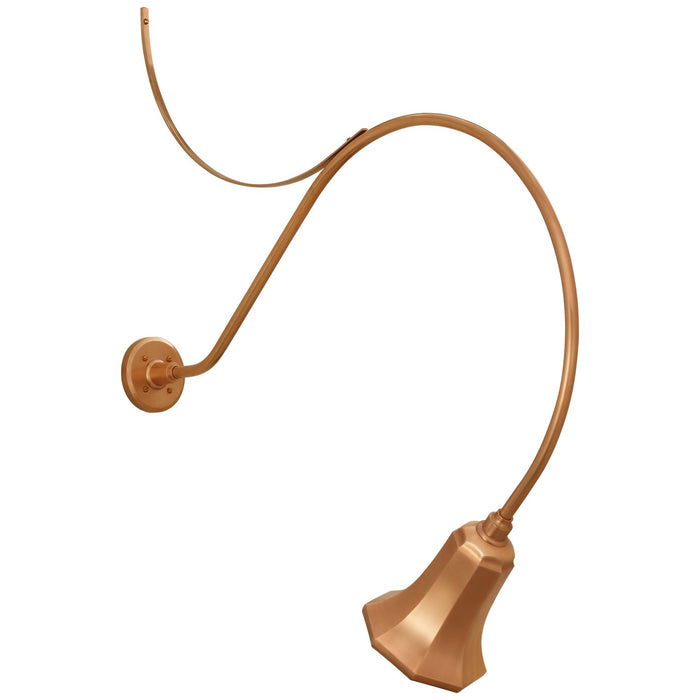 Visual Comfort Signature TOB 2807SC/S8-SC LED Barn Light, Soft Copper