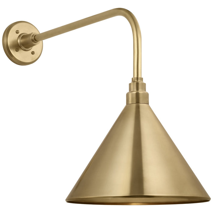 Visual Comfort Signature TOB 2809HAB/S11-HAB LED Barn Light, Hand-Rubbed Antique Brass