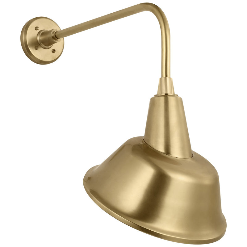 Visual Comfort Signature TOB 2809HAB/S3-HAB LED Barn Light, Hand-Rubbed Antique Brass