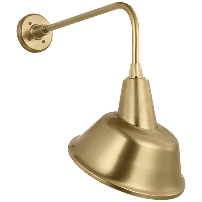 Visual Comfort Signature TOB 2809HAB/S3-HAB LED Barn Light, Hand-Rubbed Antique Brass