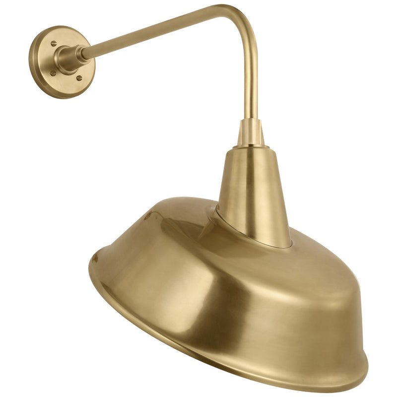 Visual Comfort Signature TOB 2809HAB/S4-HAB LED Barn Light, Hand-Rubbed Antique Brass