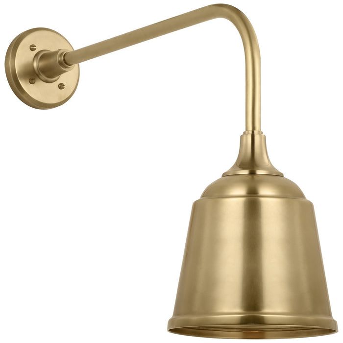 Visual Comfort Signature TOB 2809HAB/S5-HAB LED Barn Light, Hand-Rubbed Antique Brass