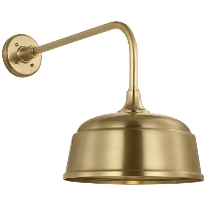 Visual Comfort Signature TOB 2809HAB/S6-HAB LED Barn Light, Hand-Rubbed Antique Brass