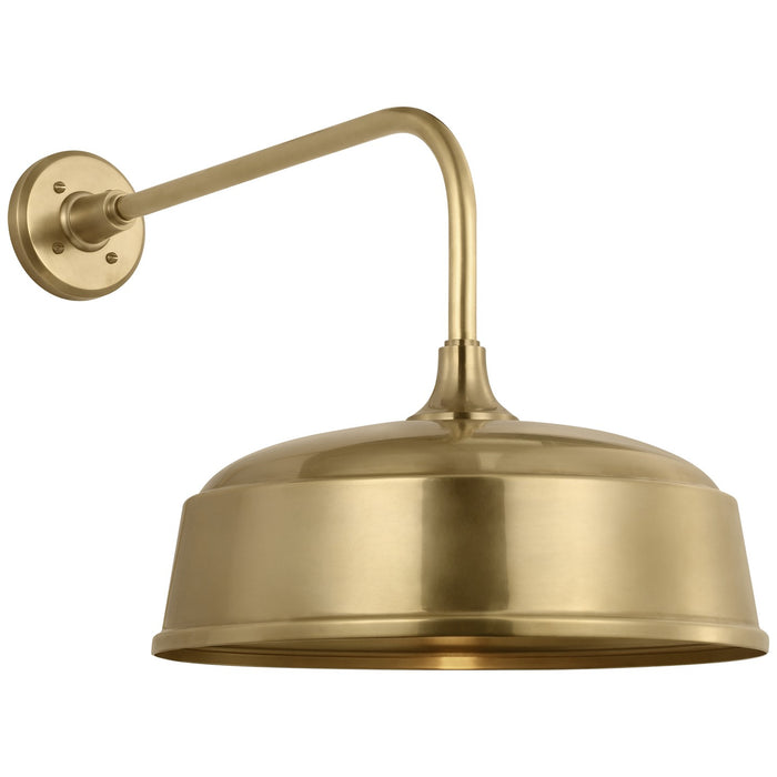 Visual Comfort Signature TOB 2809HAB/S7-HAB LED Barn Light, Hand-Rubbed Antique Brass