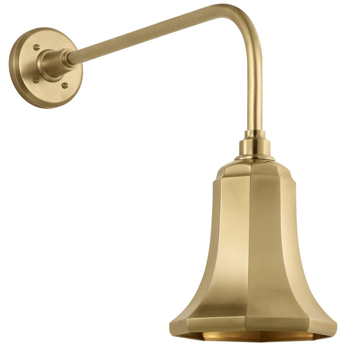 Visual Comfort Signature TOB 2809HAB/S8-HAB LED Barn Light, Hand-Rubbed Antique Brass