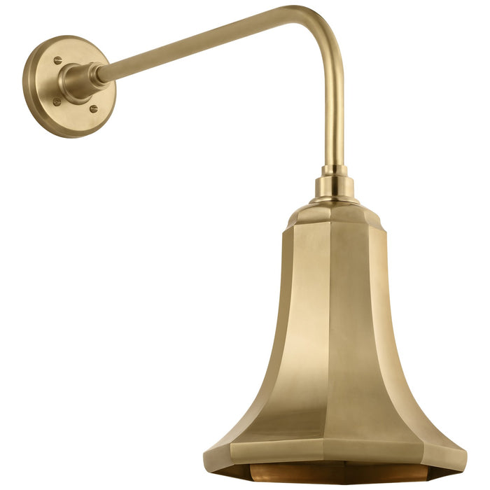 Visual Comfort Signature TOB 2809HAB/S9-HAB LED Barn Light, Hand-Rubbed Antique Brass