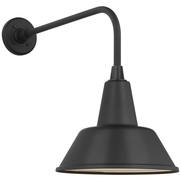 Visual Comfort Signature TOB 2809MBK/S1-MBK LED Barn Light, Matte Black