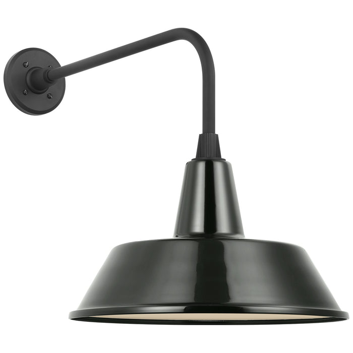 Visual Comfort Signature TOB 2809MBK/S2-G LED Barn Light, Matte Black