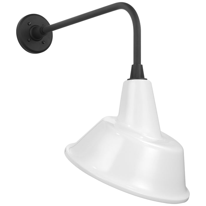 Visual Comfort Signature TOB 2809MBK/S3-WHT LED Barn Light, Matte Black