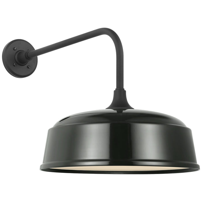 Visual Comfort Signature TOB 2809MBK/S7-G LED Barn Light, Matte Black