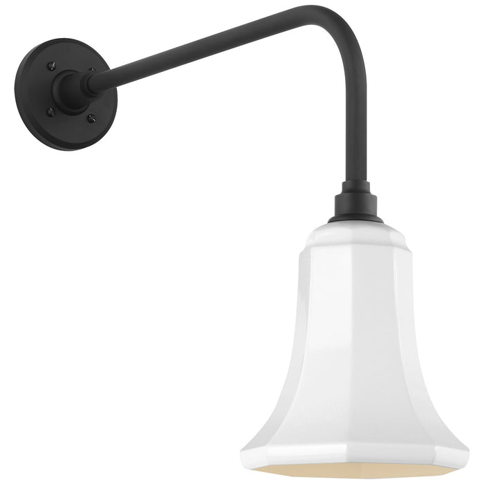 Visual Comfort Signature TOB 2809MBK/S8-WHT LED Barn Light, Matte Black