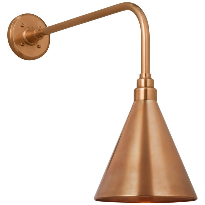 Visual Comfort Signature TOB 2809SC/S10-SC LED Barn Light, Soft Copper