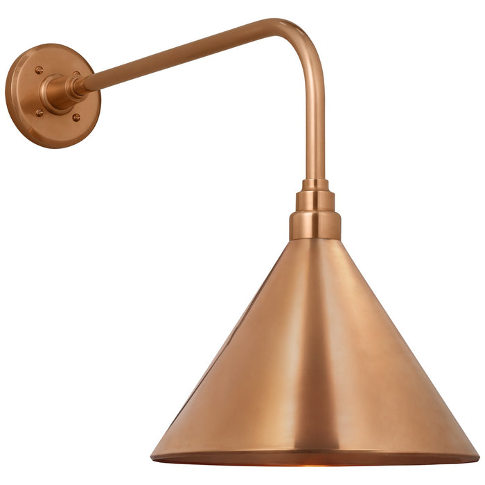 Visual Comfort Signature TOB 2809SC/S11-SC LED Barn Light, Soft Copper